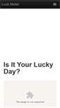 Mobile Screenshot of luckmeter.com